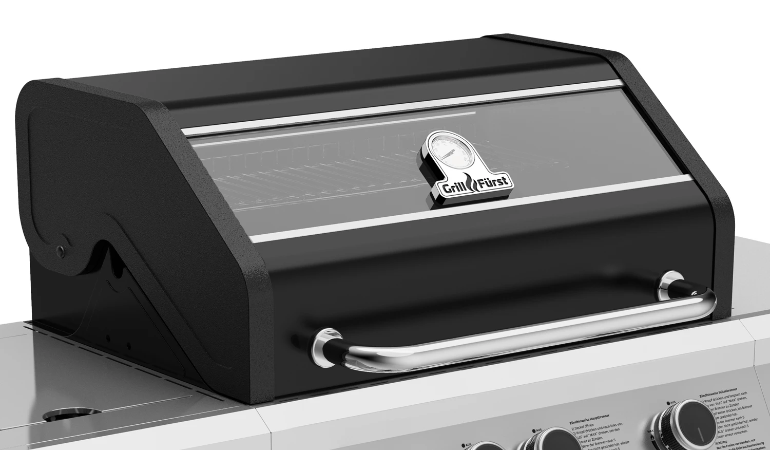 Grillfürst G310G Grill Control Edition 3-Brenner Gasgrill Mit Grill, Control, Hochtemperaturbrenner Und Gusseisen Rosten 4 Grillfürst G310G Grill Control Edition 3-Brenner Gasgrill Mit Grill, Control, Hochtemperaturbrenner Und Gusseisen Rosten – Bild 4