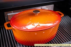 Grillfürst Dutch Oven Sternentöpfchen / Gusseisen Bräter - Emailliert - XL - Rot 12 Grillfürst Dutch Oven Sternentöpfchen / Gusseisen Bräter - Emailliert - XL - Rot -Flammengrill Grillfuerst Sternentoepfchen XL Gusseisenbraeter Beispiel