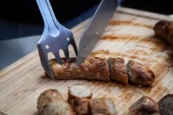 Grillfürst BBQ - Multitool - 4in1 Grillbesteck - Grillgadget -Flammengrill Grillgabel BBQ Multitool