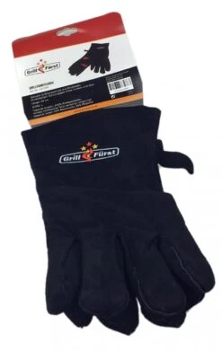 Grillfürst Grillhandschuhe Leder (Paar) -Flammengrill Grillhandschuhe Leder 16090