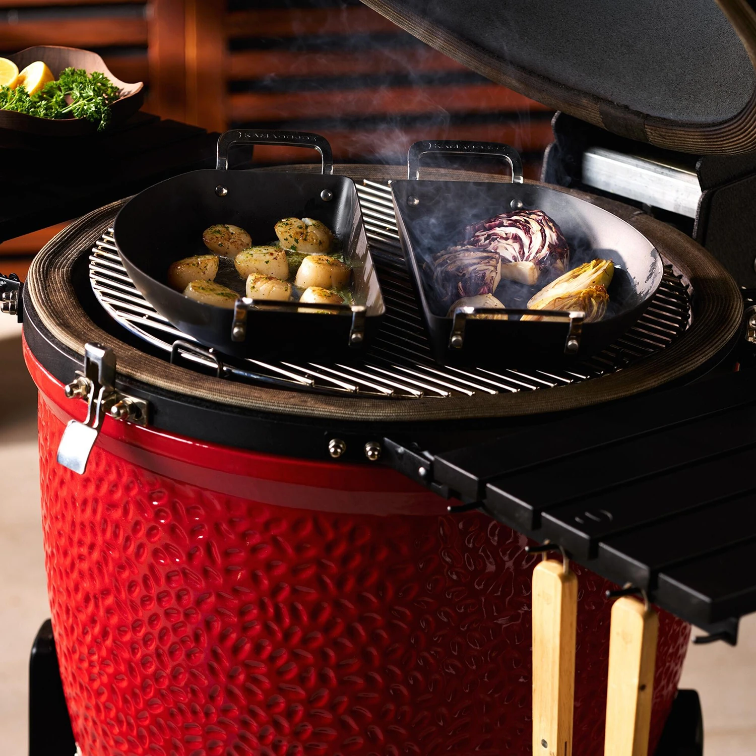 Kamado Joe Karbonstahl Halbmond Pfannen Set 6 Kamado Joe Karbonstahl Halbmond Pfannen Set – Bild 6