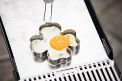 Knister Plancha / Grillplatte Edelstahl -Flammengrill Knister Grill Plancha Spiegelei