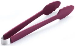 LotusGrill Grillzange Edelstahl Mit Silikonüberzug Pflaumenlila