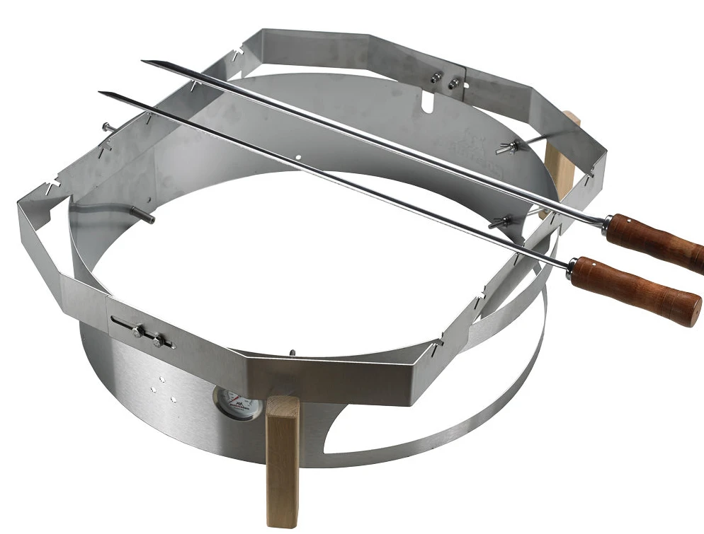 Moesta Churrasco BBQ Set Für Smokin Pizzaring: 67 Cm (Spießhalter + Grillspieße) 2 Moesta Churrasco BBQ Set Für Smokin Pizzaring: 67 Cm (Spießhalter + Grillspieße) – Bild 2