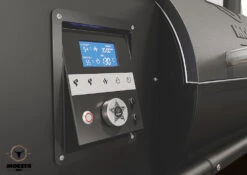 Moesta Pelletgrill Sheriff Inklusive Ablagebrett PaperBlank Schwarz - Modell 2023 -Flammengrill Moesta Sheriff Pelletgrill Bedienung digital