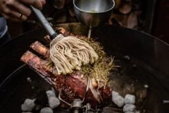 Grillfürst Marinierpinsel Set Mit 3 Aufsätzen -Flammengrill Mop Aufsatz