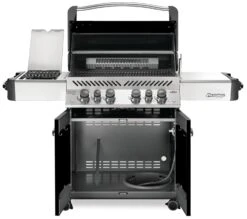 Napoleon Prestige 500 Gasgrill, Schwarz - Mit Safety Glow - Modell 2023 - SMART Deal Inkl. Grillfürst Grill Control -Flammengrill Napoleon Prestige 500 Gasgrill schwarz open
