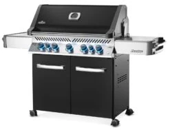 Napoleon Prestige 665 Gasgrill, Schwarz - Mit Safety Glow - Modell 2023 - SMART Deal Inkl. Grillfürst Grill Control -Flammengrill Napoleon Prestige 665 schwarz Angle Black KnbsOn