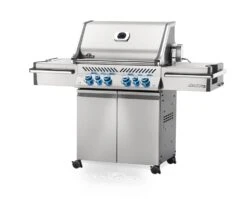 Napoleon Prestige Pro 500-3 Edelstahl Gasgrill Inkl. Drehspieß - Modell 2023 - SMART Deal Inkl. Grillfürst Grill Control -Flammengrill Napoleon Prestige Pro 500 seitlich 01