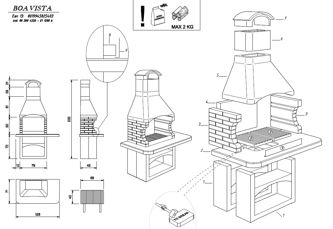 Palazzetti Grillkamin Boavista Inkl. Montagematerial 4 Palazzetti Grillkamin Boavista Inkl. Montagematerial – Bild 4