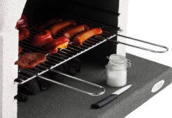 Palazzetti Grillkamin Boston Inkl. Montagematerial -Flammengrill Palazzetti Grillkamin Boston 3 fach hoehenverstellbar