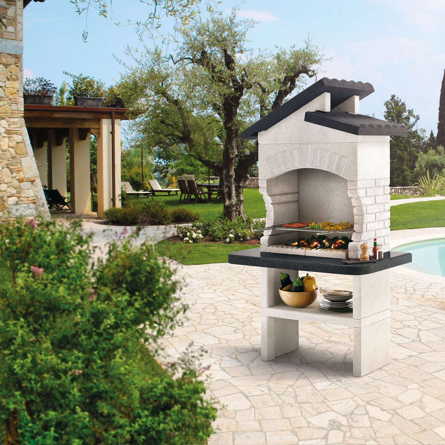 Palazzetti Grillkamin Procida Inkl. Montagematerial 2 Palazzetti Grillkamin Procida Inkl. Montagematerial – Bild 2