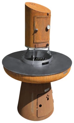 Remundi Smoke Tube Für Feuerplatten 8 Remundi Smoke Tube Für Feuerplatten -Flammengrill Remundi Smoker Tube auf Feuerstelle mittig