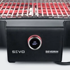 Severin Elektrogrill SEVO GTS - Boost Zone 500°C - Mit Deckel Und Grillwagen - 3.000 W - Inkl. Grillfürst Premium Grillbesteck Set Und Premium Grillbürste -Flammengrill Severin Elektrogrill Sevo G pg8104 display 2 2
