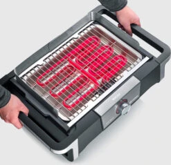 Severin Elektrogrill SENOA Boost S - Boost Zone 500°C - Mit Untergestell - 3.000 W -Flammengrill Severin Senoa boost s stand PG8117 Safetouch