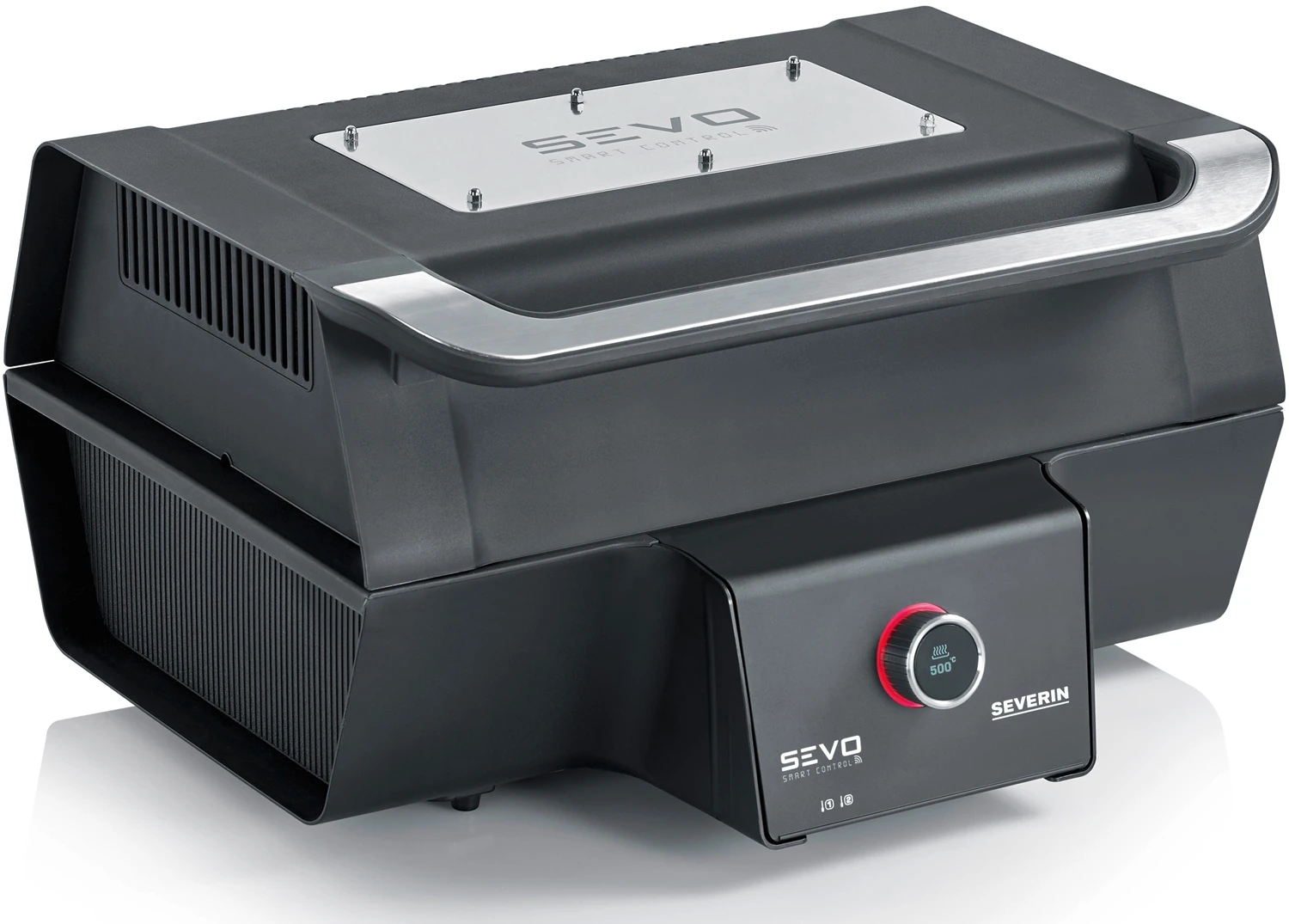 Severin Elektrogrill SEVO Smart Control GT - Boost Zone 500°C - Mit Deckel - 3.000 W - Inkl. Grillfürst Premium Grillbesteck Set Und Premium Grillbürste 3 Severin Elektrogrill SEVO Smart Control GT - Boost Zone 500°C - Mit Deckel - 3.000 W - Inkl. Grillfürst Premium Grillbesteck Set Und Premium Grillbürste – Bild 3