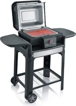 Severin Elektrogrill SEVO Smart Control GTS - Boost Zone 500°C - Mit Deckel Und Grillwagen - 3.000 W - Inkl. Grillfürst Premium Grillbesteck Set, Premium Grillbürste Und Grillspieße 4er Set 19 Severin Elektrogrill SEVO Smart Control GTS - Boost Zone 500°C - Mit Deckel Und Grillwagen - 3.000 W - Inkl. Grillfürst Premium Grillbesteck Set, Premium Grillbürste Und Grillspieße 4er Set -Flammengrill Severin Sevo Smart Control GTS PG8139 geoeffnet 1