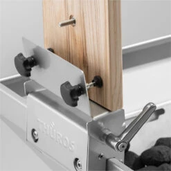 Thüros Fisch Grill Set Mit Flammlachs- Und Steckerlfischhalter -Flammengrill Thueros Flammlachsbrett Halterung Detail 1