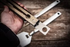 Grillfürst Premium Edelstahl Grillbesteck Set Mit Grillzange, -Wender Und -Gabel -Flammengrill Verschluss Grillzange