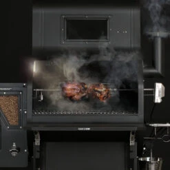 GMG Rotisserie Für Ledge -Flammengrill gmg rotisserie haehnchen ledge 6038