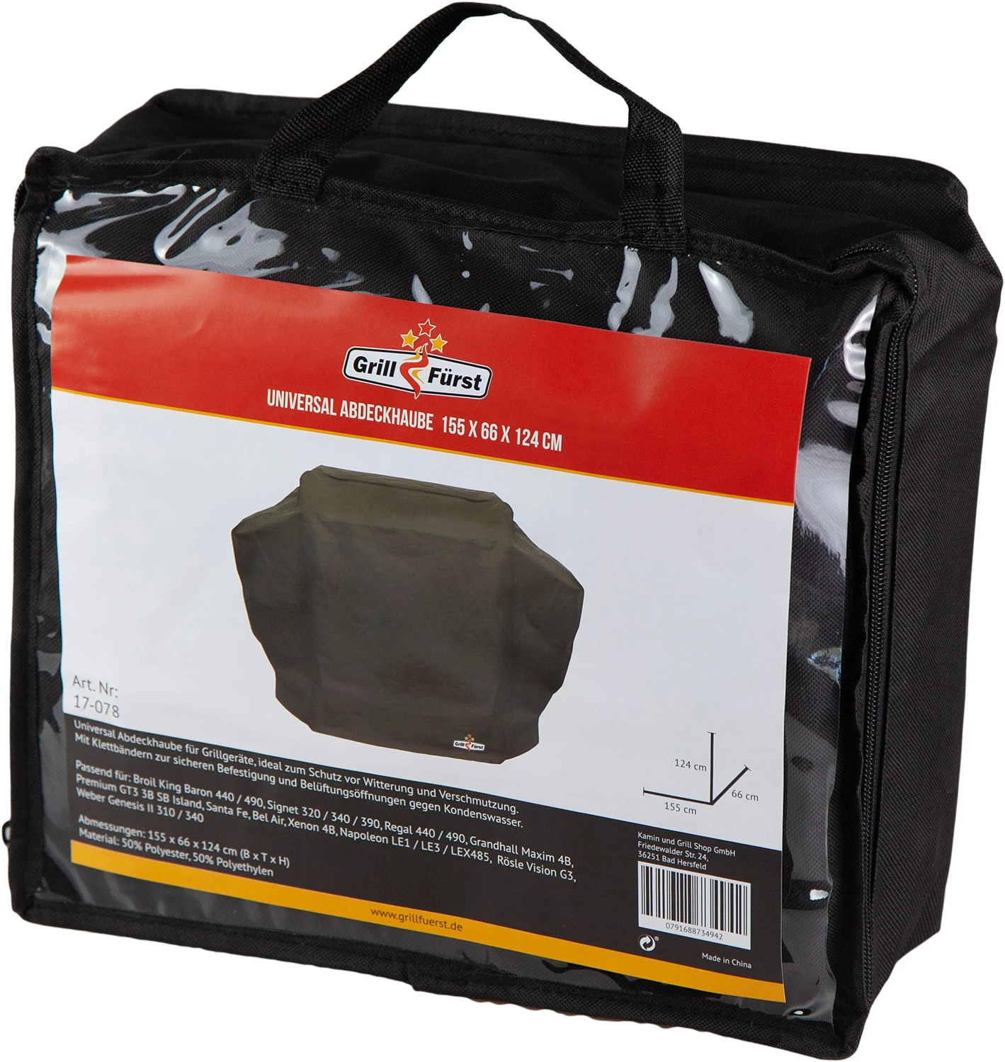 Grillfürst Abdeckhaube / Schutzhülle 155 X 66 X 124 Cm Napoleon Rogue 525, Rogue 525 SE, LE3, LEX485 / Crown 490 / Baron 490, 440 / Signet 390, 340, 320 / Genesis II 3-Brenner 1 Grillfürst Abdeckhaube / Schutzhülle 155 X 66 X 124 Cm Napoleon Rogue 525, Rogue 525 SE, LE3, LEX485 / Crown 490 / Baron 490, 440 / Signet 390, 340, 320 / Genesis II 3-Brenner