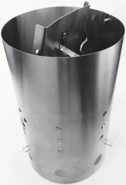 Grillfürst Anzündkamin Premium Edelstahl, Durchmesser 19 Cm, Höhe 30,5 Cm, Mit Sicherheitsgriff 19 Grillfürst Anzündkamin Premium Edelstahl, Durchmesser 19 Cm, Höhe 30,5 Cm, Mit Sicherheitsgriff -Flammengrill grillfuerst anzuendkamin ohne griff