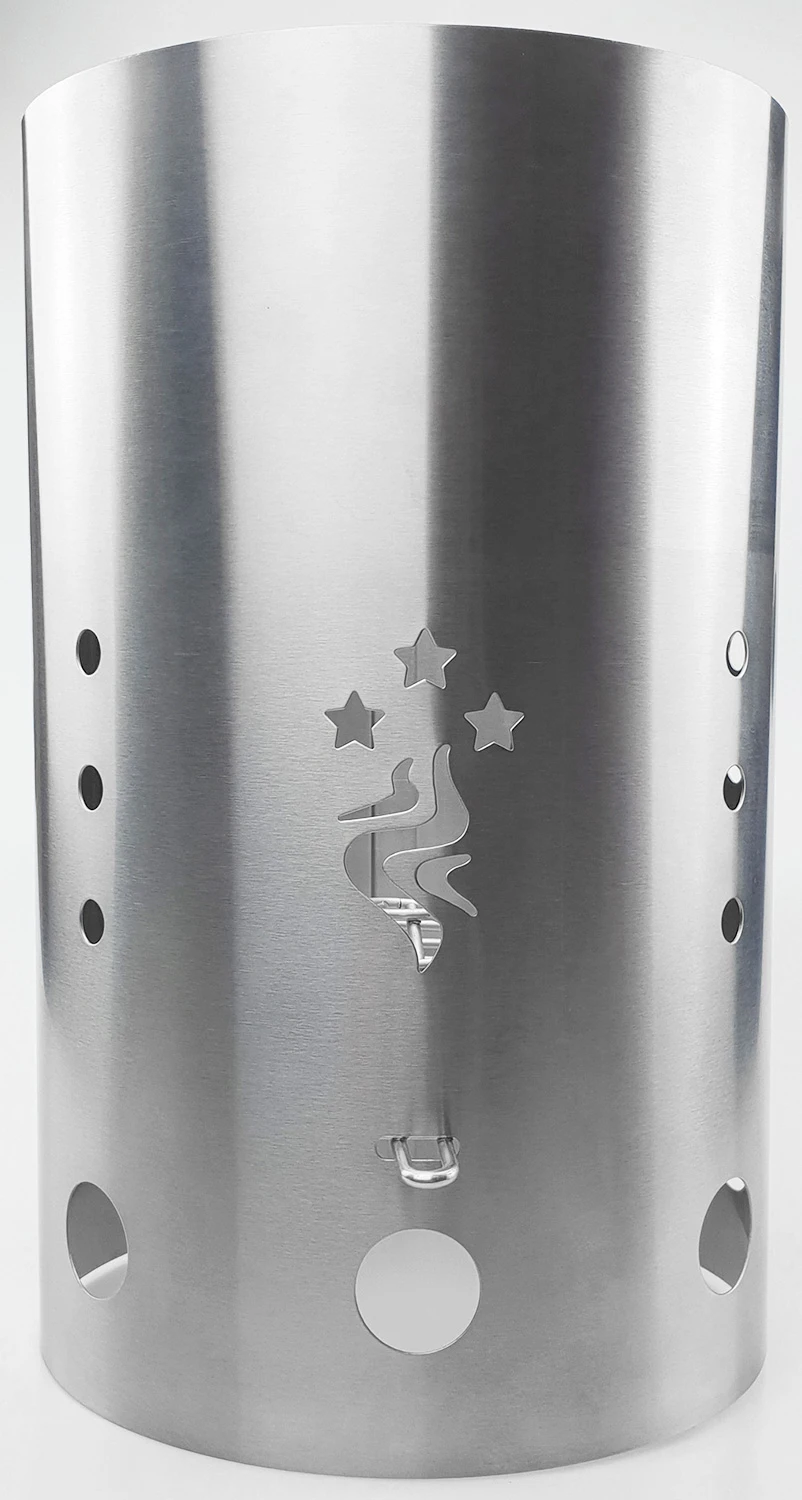 Grillfürst Anzündkamin Premium Edelstahl, Durchmesser 19 Cm, Höhe 30,5 Cm, Mit Sicherheitsgriff 7 Grillfürst Anzündkamin Premium Edelstahl, Durchmesser 19 Cm, Höhe 30,5 Cm, Mit Sicherheitsgriff – Bild 7