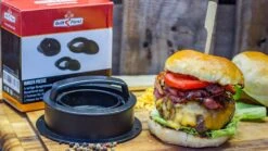 Grillfürst Burgerpresse Für Gefüllte Hamburger, 6-teilig 7 Grillfürst Burgerpresse Für Gefüllte Hamburger, 6-teilig -Flammengrill grillfuerst burgepresse mit gefuelltem buerger