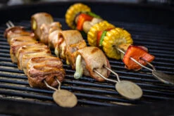 Grillfürst Edelstahl Grillspieße 35 Cm - 4er Set -Flammengrill grillfuerst doppel metallspiesse 17 053