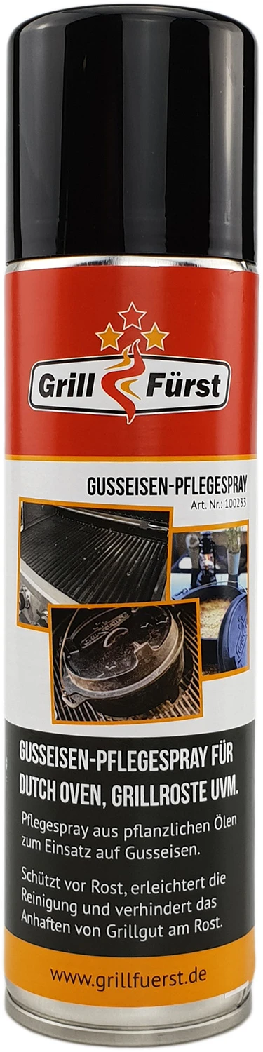 Grillfürst Reinigungsset Für Grillfürst Grillplatten Mit Spezial-Schaber, Gusseisen-Pflegespray Und Premium Messingbürste 6 Grillfürst Reinigungsset Für Grillfürst Grillplatten Mit Spezial-Schaber, Gusseisen-Pflegespray Und Premium Messingbürste – Bild 6