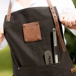 Beefer Grillschürze Aus Baumwolle Und Leder