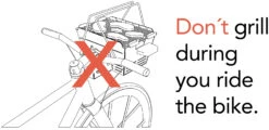 Knister Fahrradhalterung -Flammengrill knister nicht grillen und fahren