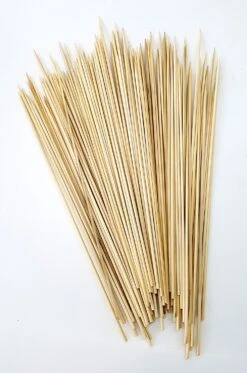 Grillfürst Fingerfood Set: Gemüsekorb Edelstahl, Fingerfood Spießeinsatz Und 100 Holzspieße -Flammengrill kynast bambus spiesse 30cm