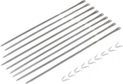 Monolith LeCHEF Edelstahl Grillspieße - 9er Set Für Rotisserie