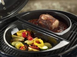 Outdoorchef Gourmet Halbmond Kochset / Grillschalen Porzellanemailliert / 2 Teilig -Flammengrill outdoorchef gourmet halbmond 18 211 72 d