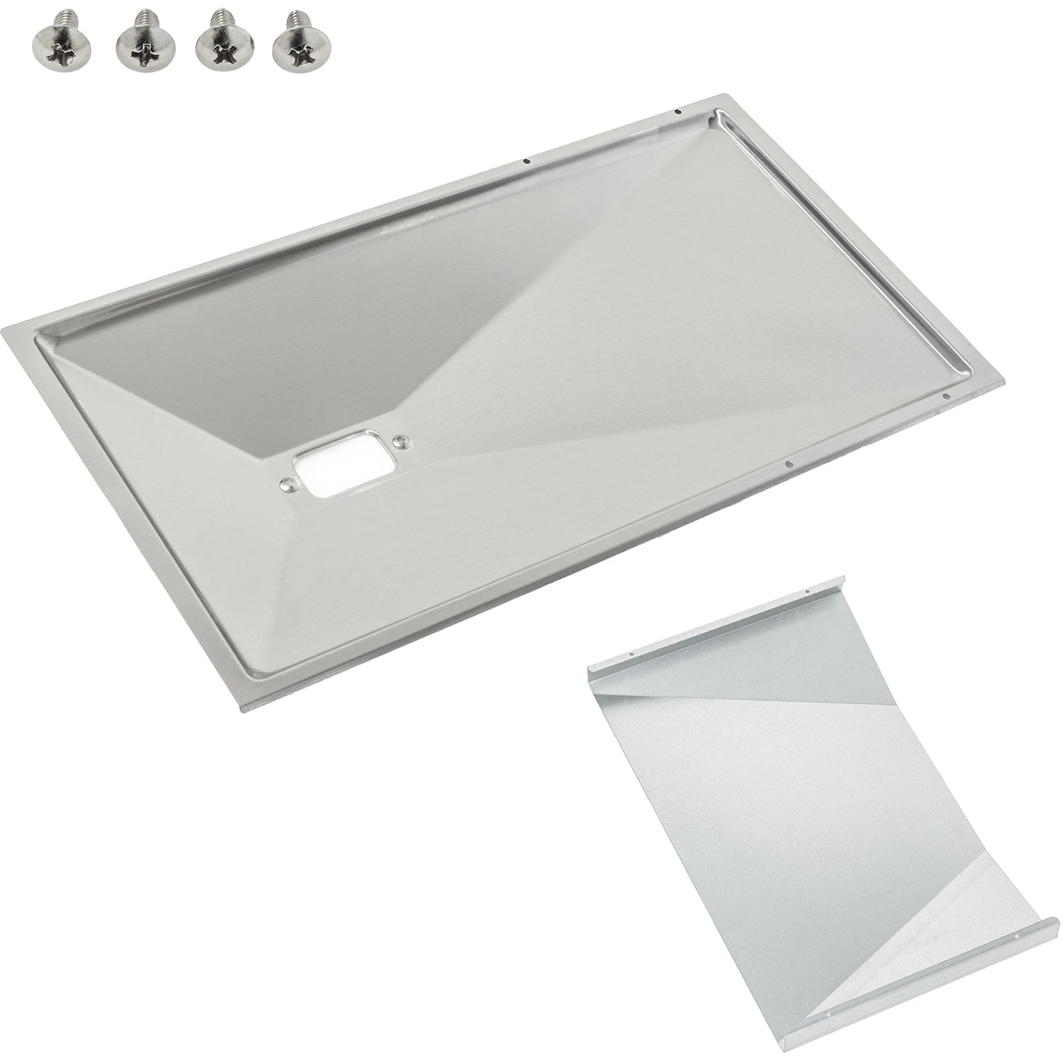 Rösle Ersatzteil: Fettableitblech G4 / G4-S Edelstahl Mit Hitzeabschirmblech 1 Rösle Ersatzteil: Fettableitblech G4 / G4-S Edelstahl Mit Hitzeabschirmblech